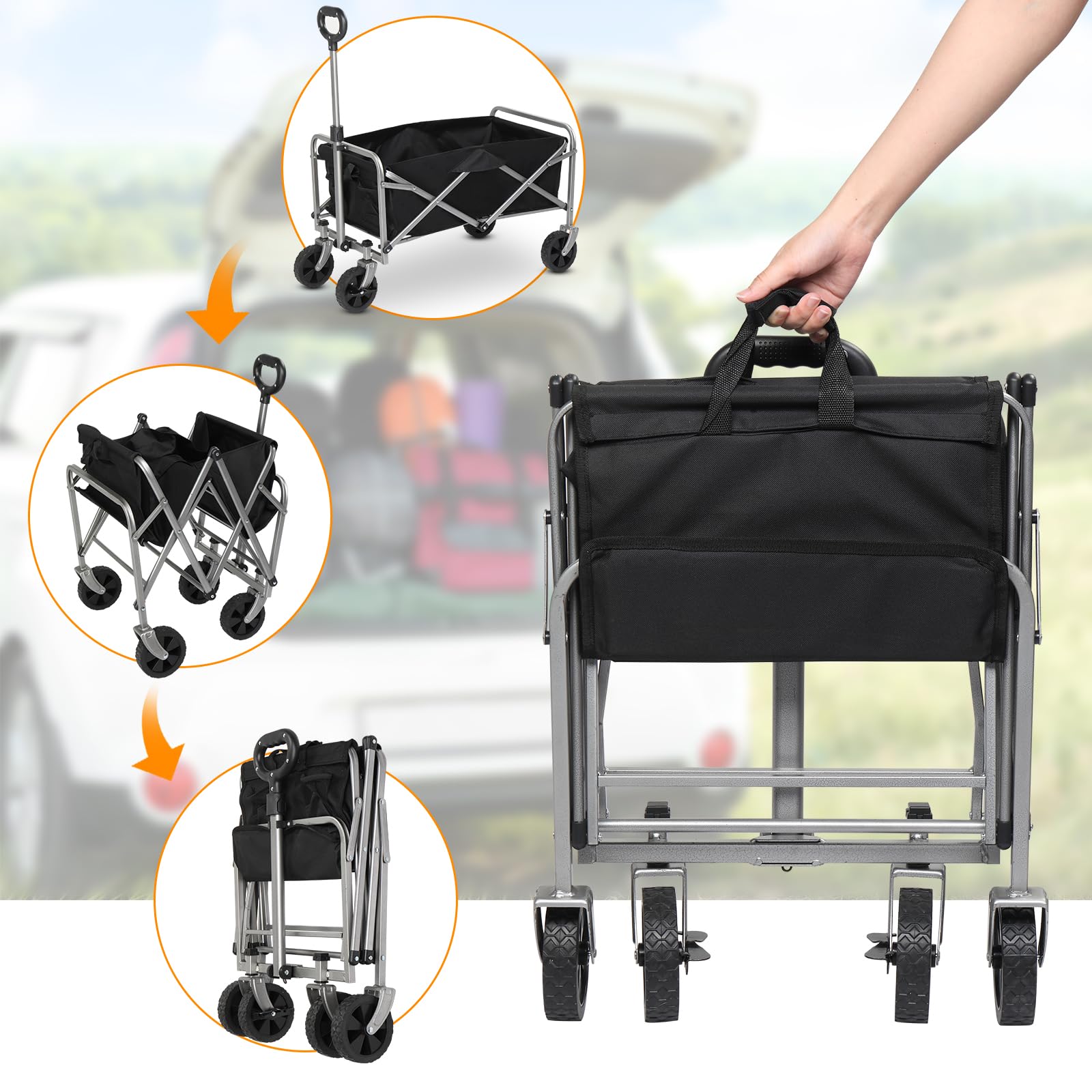 Chariot De Courses 4 Roues Packaway - Chariot De Courses De Luxe Avec Compartiment