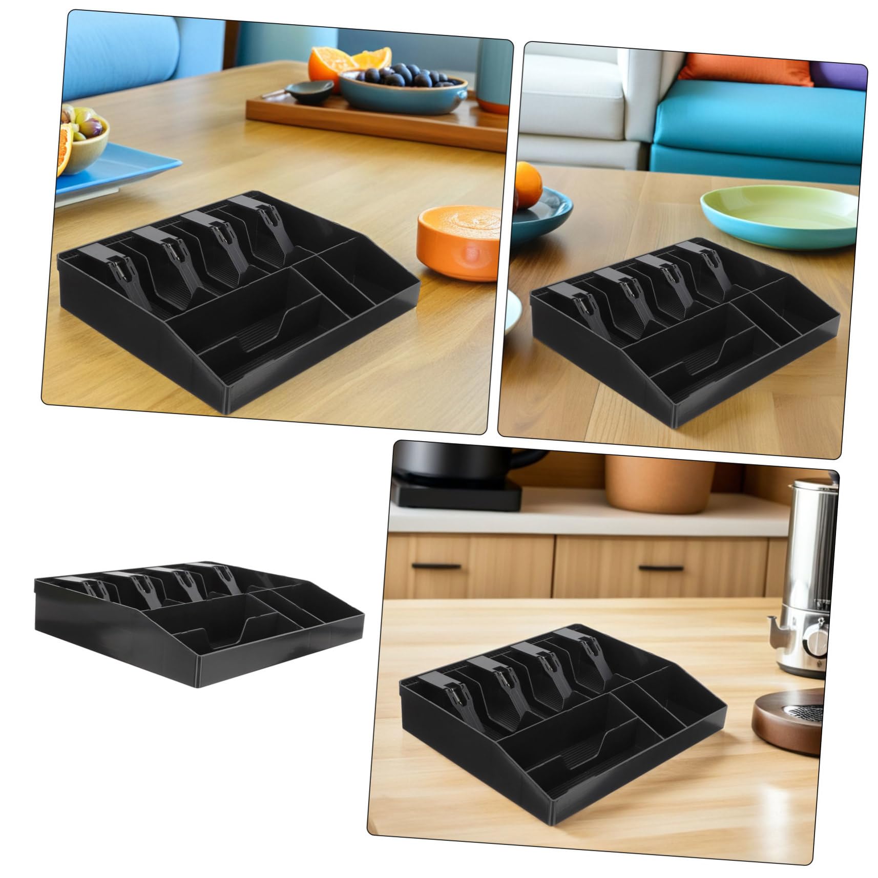 ULTECHNOVO 2pièces Caisse avec Compartiments Multiples pour Billets et Plateau de Rangement Compact pour Caisses Enregistreuses de Commerces