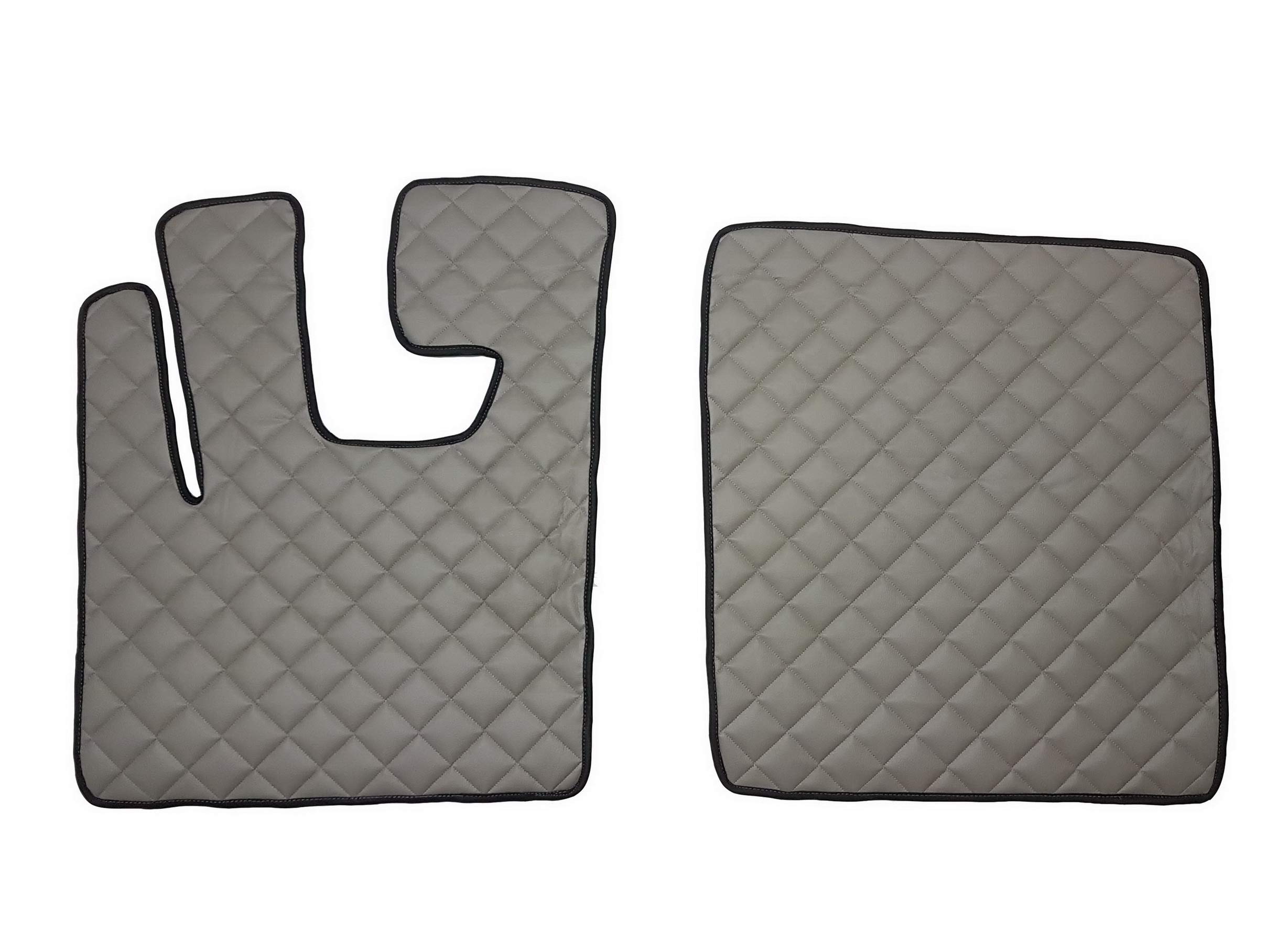 Tappetini Per DAF XF 105 2006-2012 - Trapuntati, Antiscivolo E Impermeabili, Marrone Scuro - Foto 8