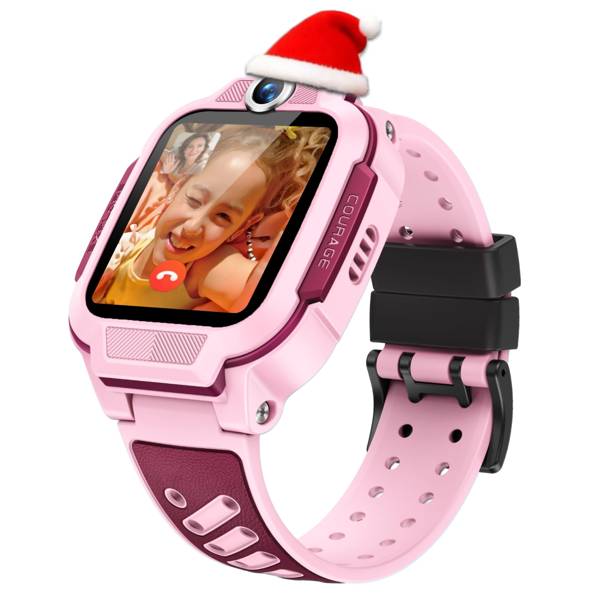 imoo Z1 Kids Smartwatch, Smartwatch for Boys and Girls with GPS Locator and Calls, 4G Video Call and Phone, IPX8 Waterproof, Pedometer and Class Mode (Pink, Z3)