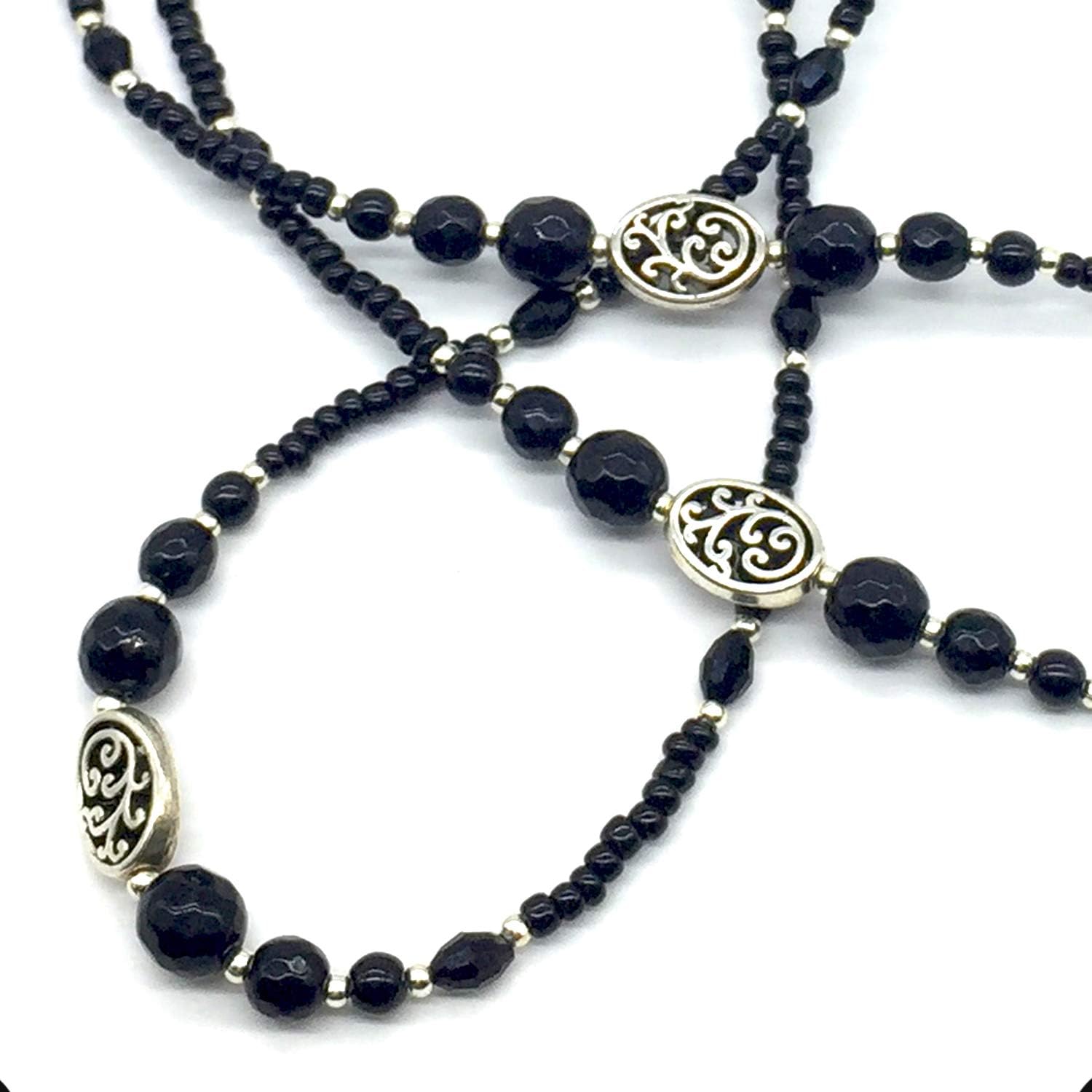 HANDMADE Eyeglass Chains Eyewear Retainer Beaded Eyeglass Strap Holder Natural Stone Beaded Eyewear Retainer