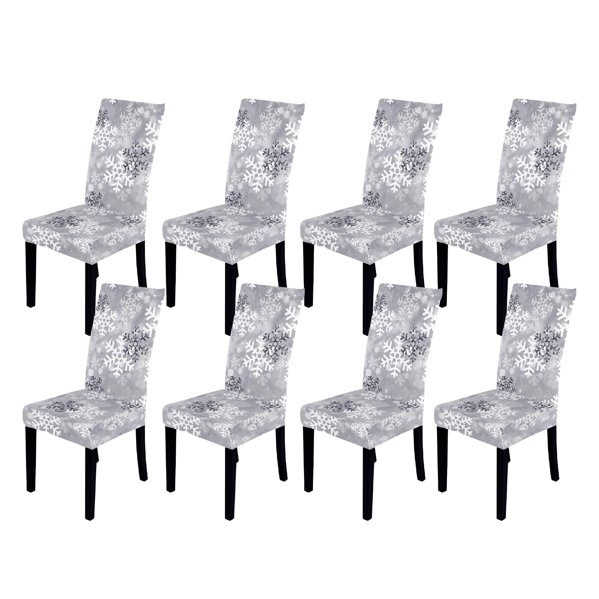 Red Christmas Chair Covers Set of 2 - Vintage Style -9