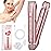 2 in 1 Women Electric Shaver Dual Head Bikini Trimmer for Women IPX7 Waterproof Wet & Dry Use Body Hair Trimmer and Facial Hair Remover for Bikini Underarm Leg Arm Body FaceRose Gold