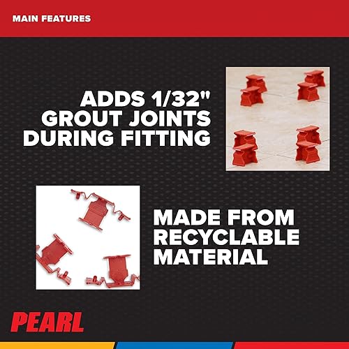 Miniatura 4 de Tuscan Pearl Seamclip Truspace Red Azulejos de 38" a 12" Caja de 1000