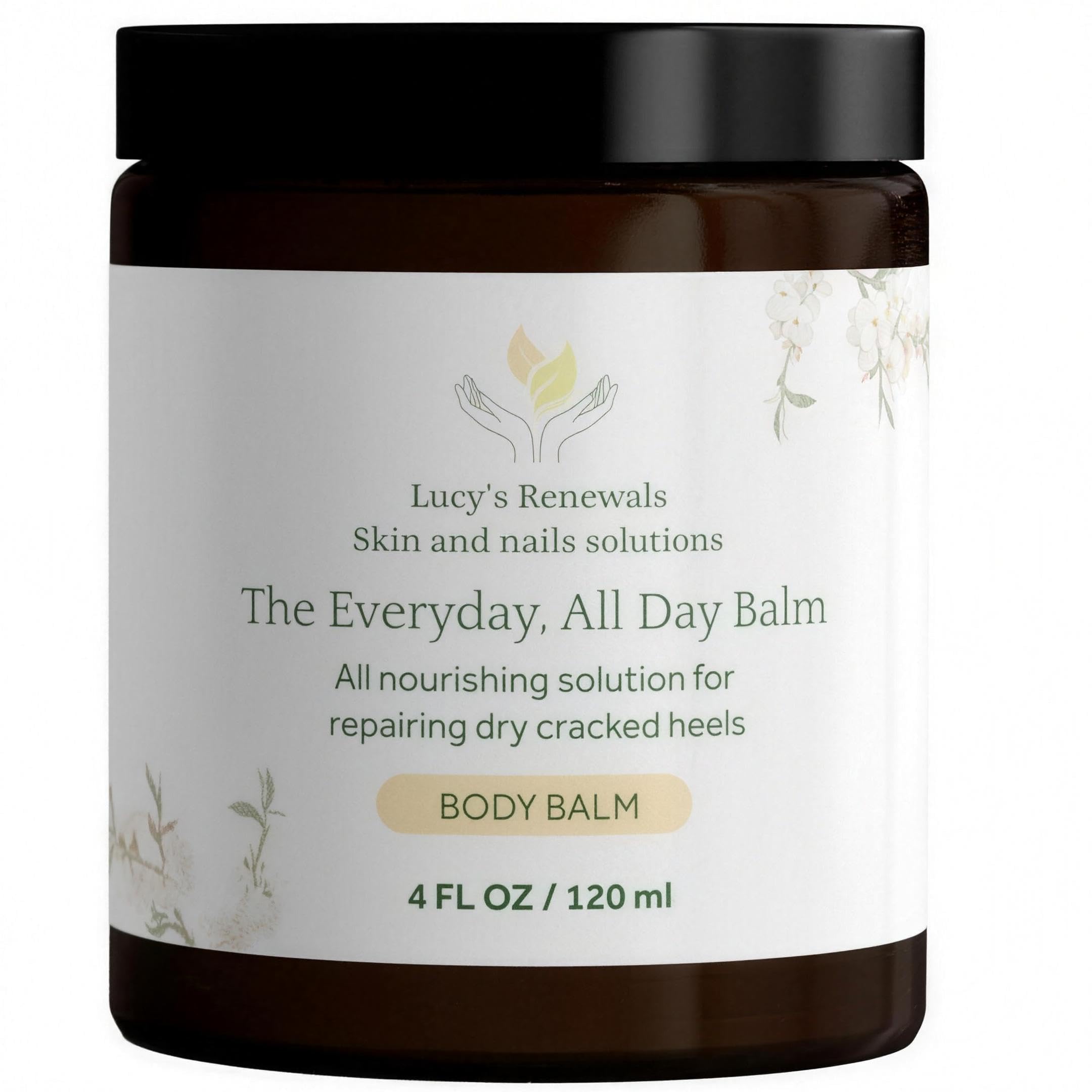 Lucy's Renewals Water-Free Body Balm for Cracked Heels, Elbows & Hands