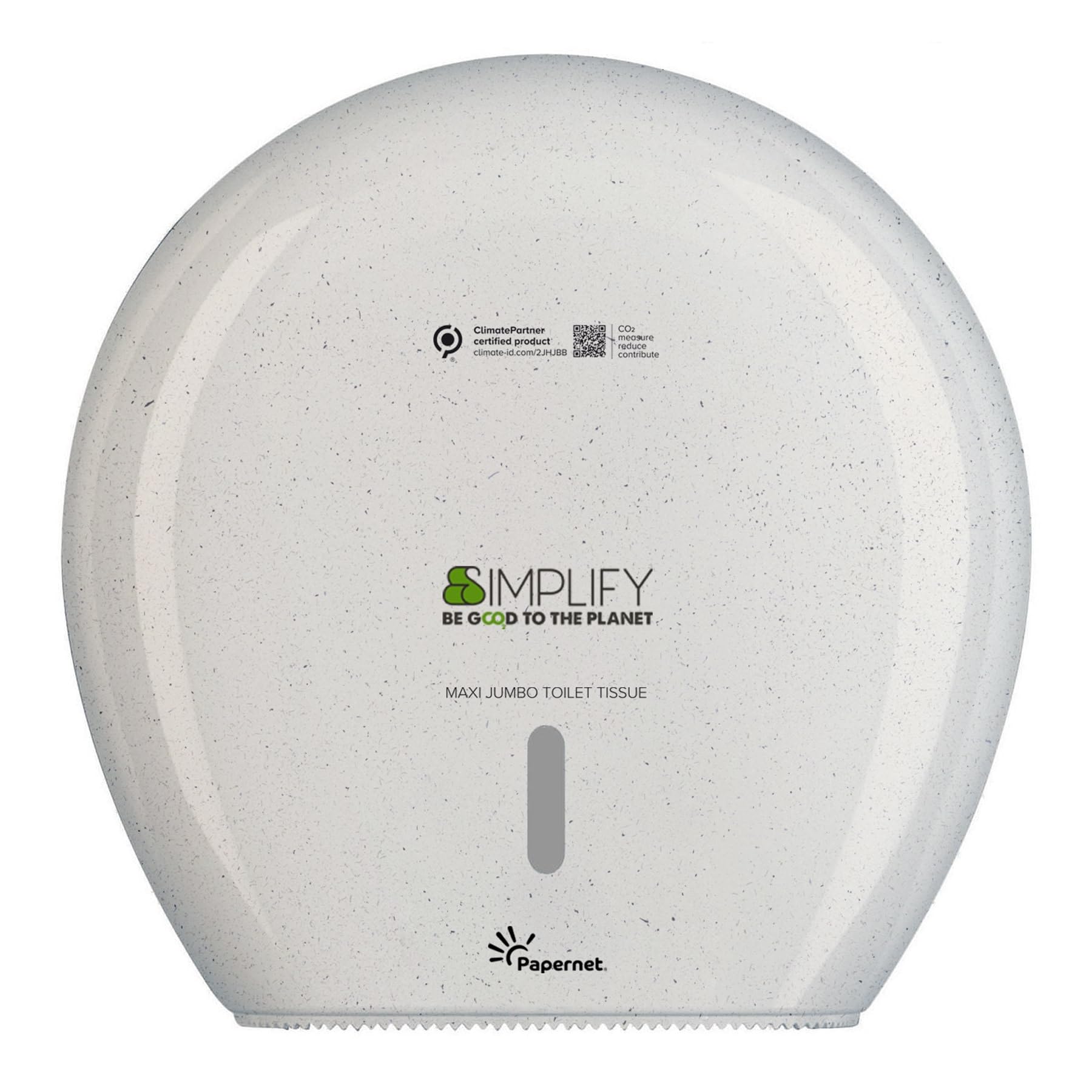 Papernet Simplify - 6 Rouleaux de Papier Hygiénique, 2 Plis | (420928), Rouleaux Maxi Jumbo en Pure Cellulose de 300m Chacun, 7 830 Services de 8,6x23 cm, Gaufrage Micro, Blanc