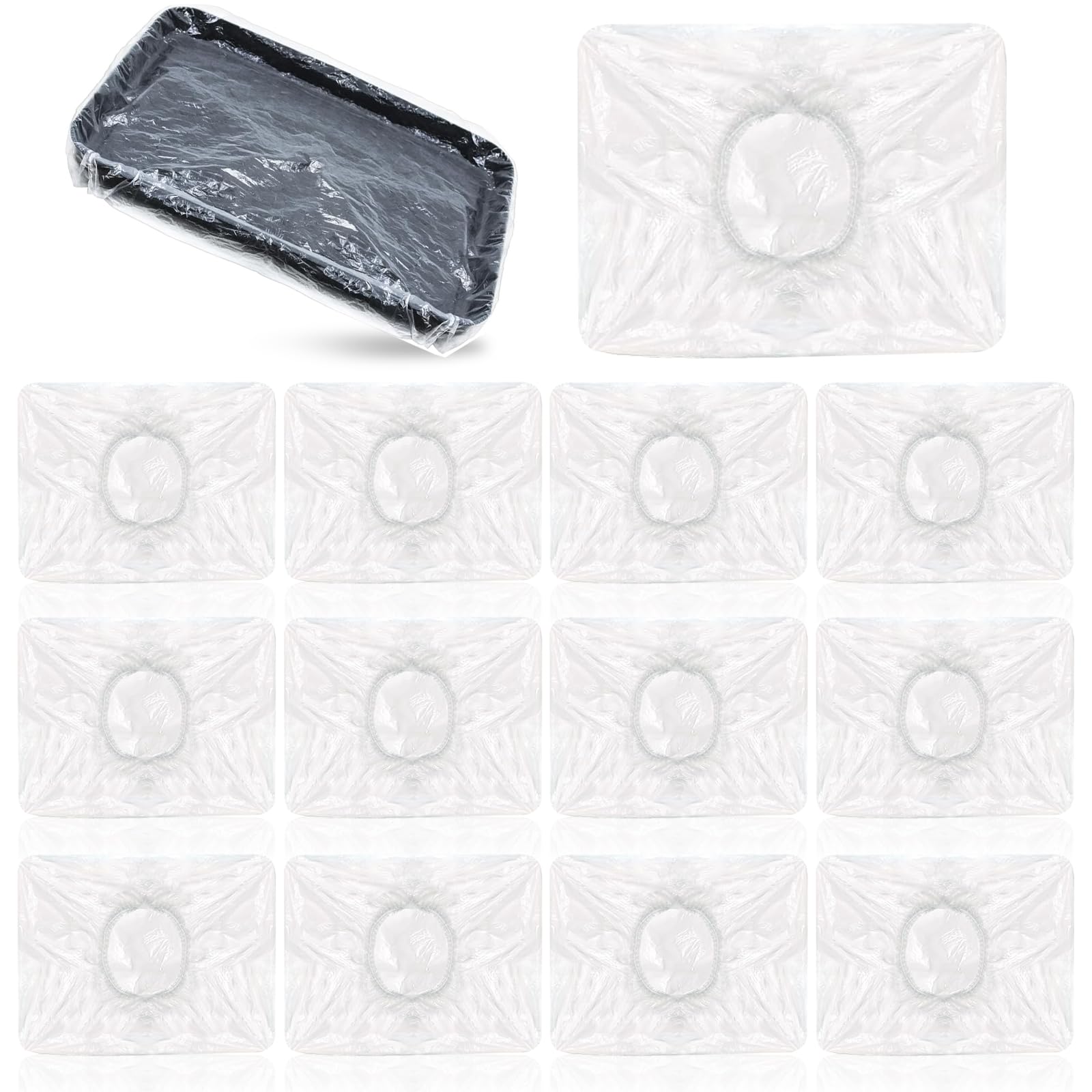 50 Pcs Paint Tray Liners, 40×30 cm Paint Pan Liners Disposable Painting Tray Covers Plastic Scuttle Liner for Walls and Ceilings Painting DIY Projects
