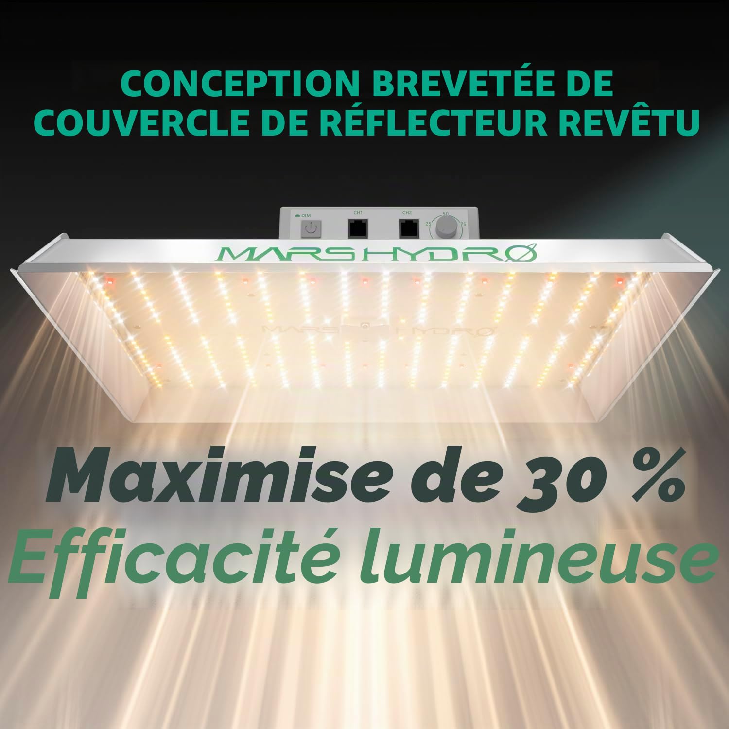 MARS HYDRO TS 1000W Led Grow Light 3x3ft Daisy Chain Dimmable Full Spectrum LED Growing Lights for Indoor Plants Greenhouse Veg Bloom Light Hydroponic Growing Lamps Actual Power 150Watt