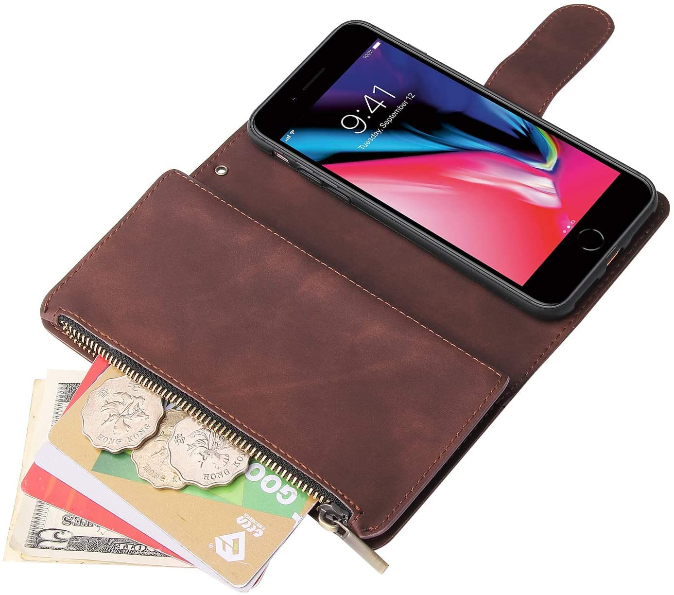 QLTYPRI Case For IPhone 6 Plus 6S Plus, Vintage PU Nigeria