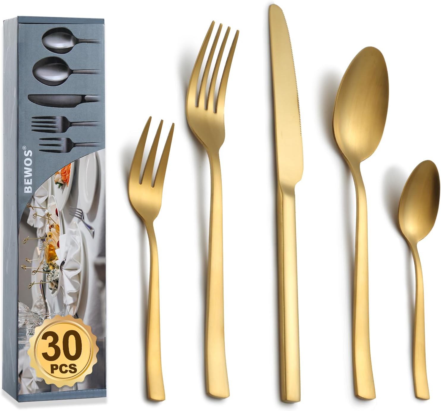 Matte Gold 30pcs