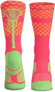 ChalkTalkSPORTS Girls Lacrosse Performance Crew Socks - Women's Mid-Calf - Youth & Adult Sizes - Multiple Colors
