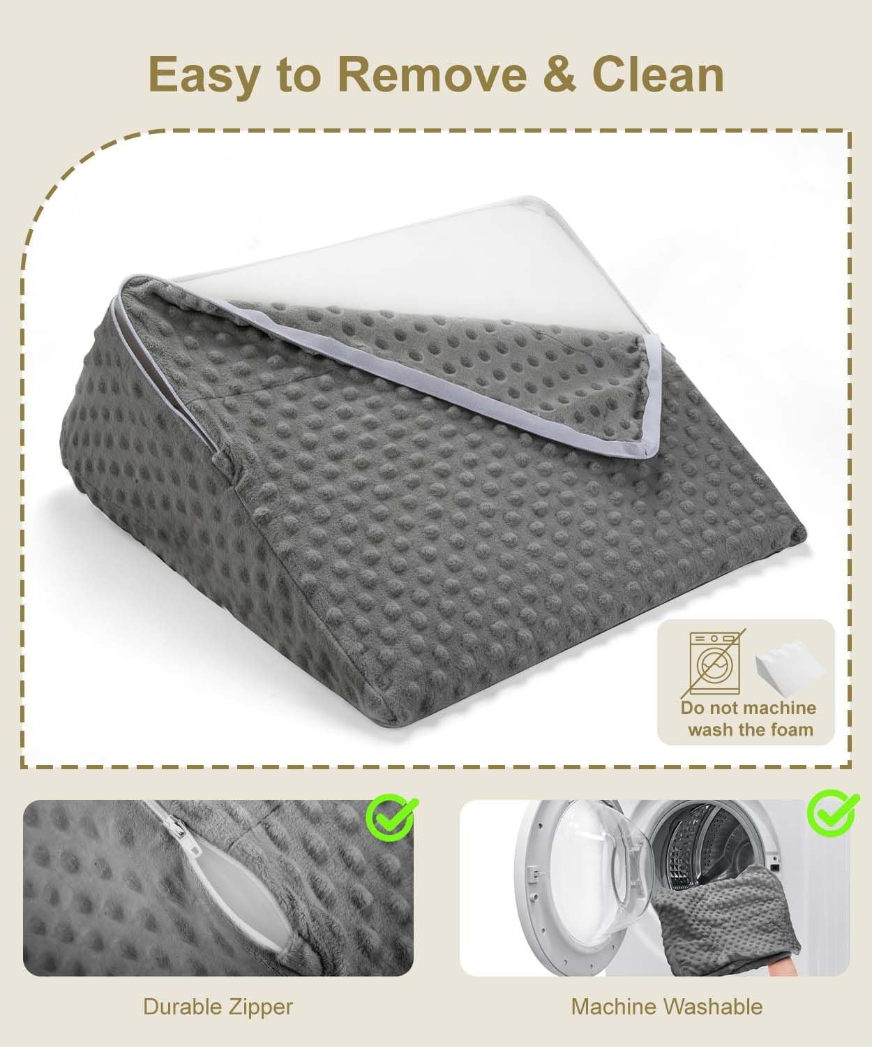 Wedge Pillow for Baby Tummy Time, Neck and Shoulder Strength Growth
