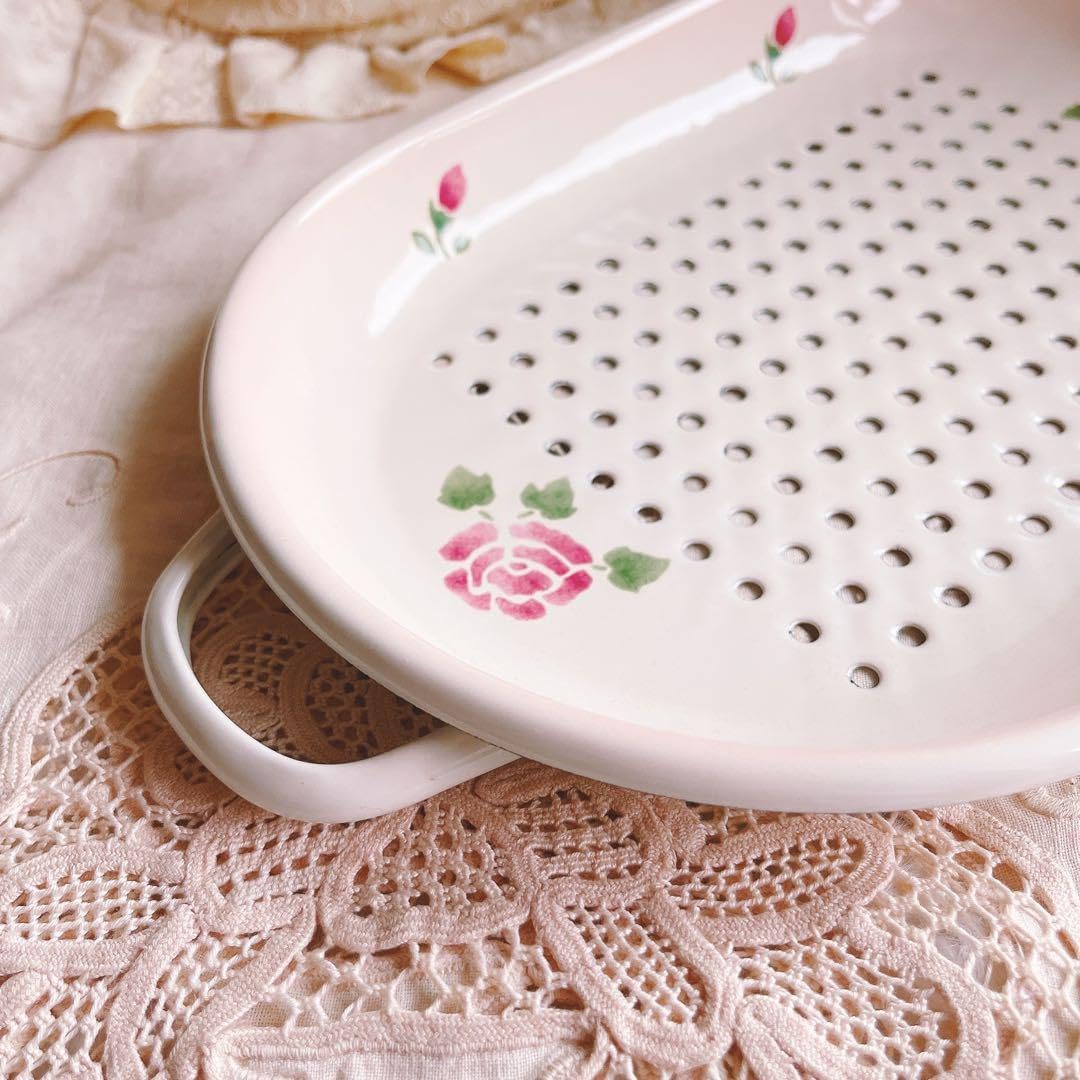 8/31まで限定価格♡マニーローズホーローコランダープレートセット