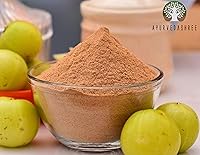 Vista 2 de Amla Fruit Powder (Amalaki) 3.53 oz Cruda y sin OMG Rico en vitamina C antioxidante Vegano 100% crudo de la India Emblica Officinalis