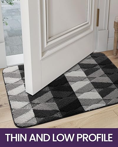Miniatura 6 de DEXI - Tapete interior para puerta de entrada, absorbente, de pelo corto, antideslizante y lavable a máquina