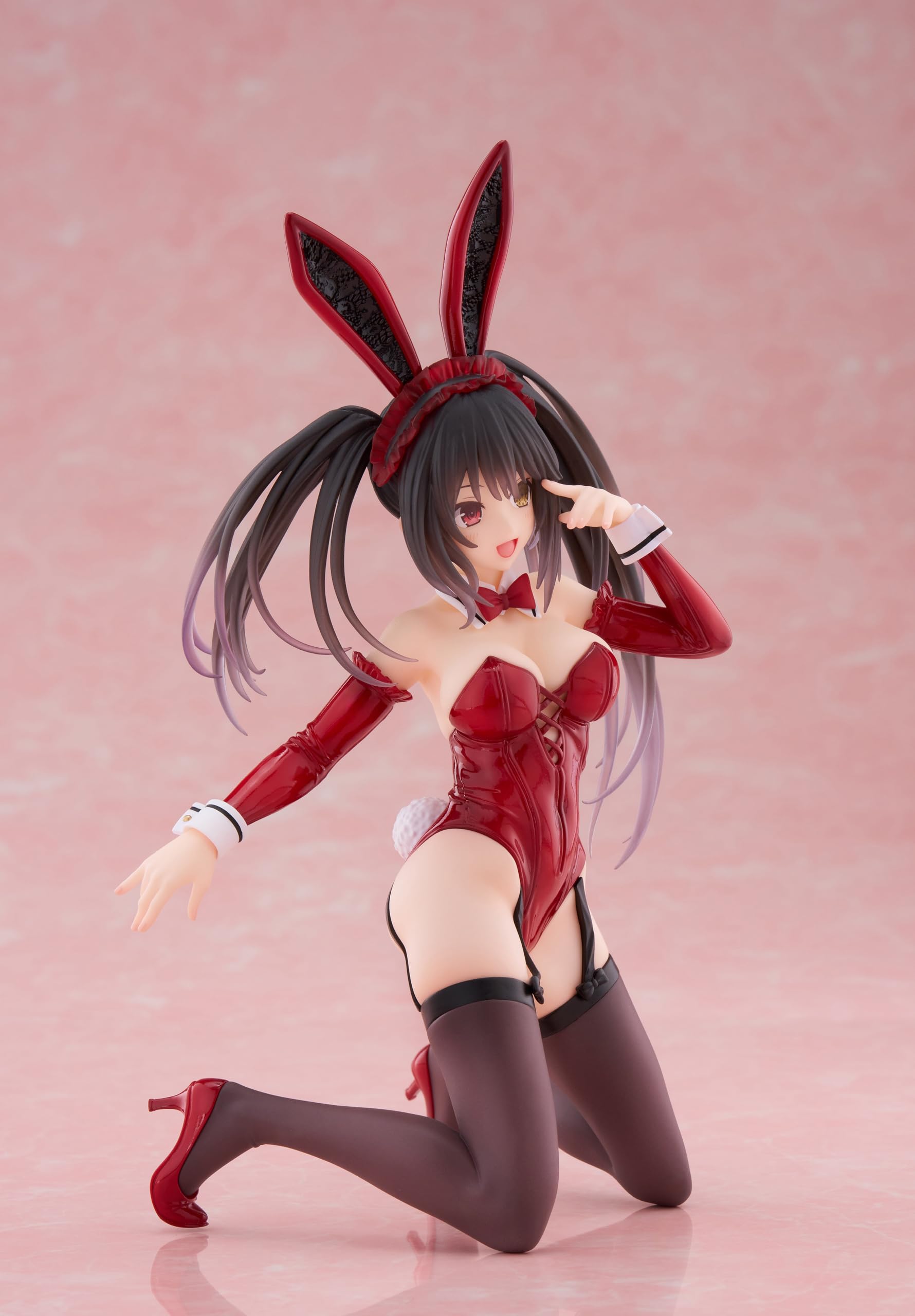 Date A Live V Statue de Bureau en PVC Figurine Mignonne Kurumi Tokisaki Bunny Ver. 13 cm