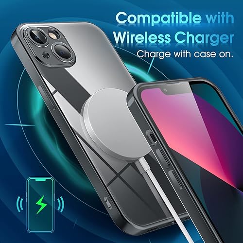 Miniatura 6 de Supdeal Funda transparente para iPhone 13 Mini, No amarilla Protección de cámara Prueba de caída de grado militar, transparente, a prueba de golpes,