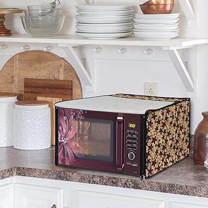 DREAM CARE Grey Colored Printed Microwave Oven Cover for Bajaj 17 Liters Solo Microwave Oven 1701 MT