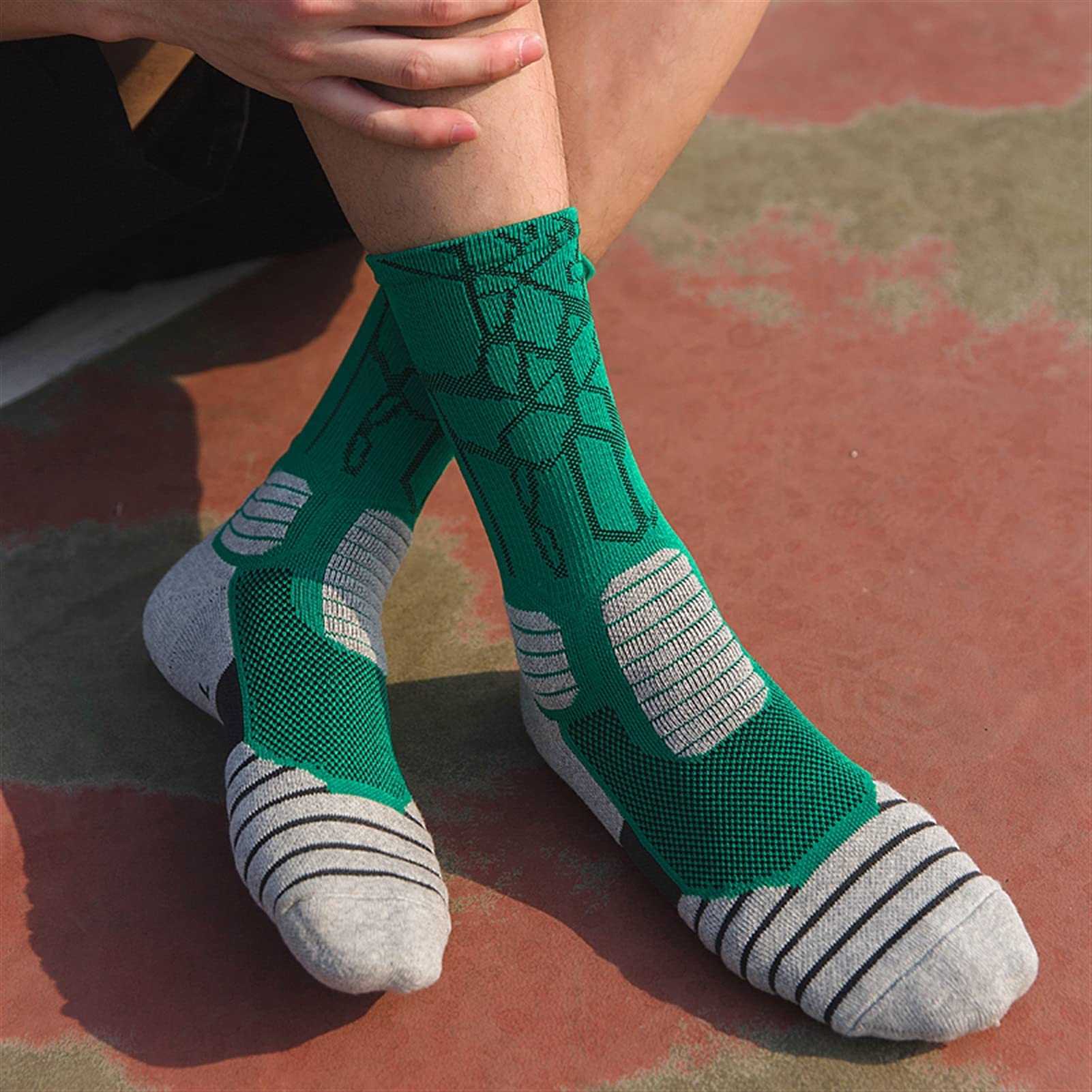 Uomo Sport da esterno Elite Calzini da basket Uomo Calzini da ciclismo Calze di compressione Calzini di compressione Asciugamani in cotone Calzini da uomo in cotone Calzini da uomo in esecuzione