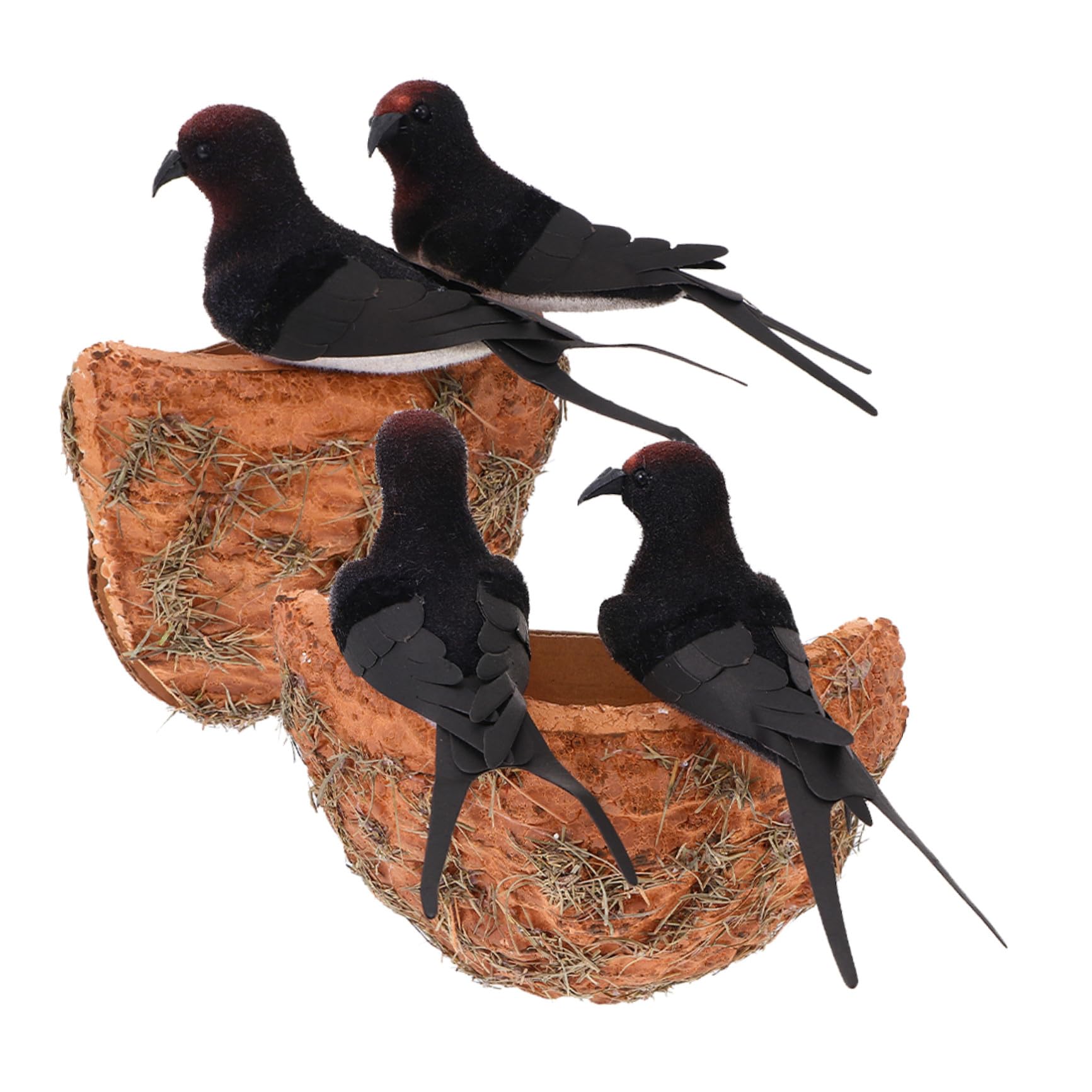 Nids d'hirondelle artificiels pour décoration de jardin et pédagogie