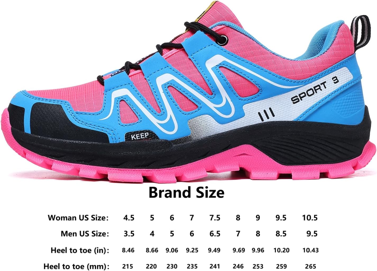 Women Hiking Shoes Casual Non-Slip Lightweight Comfortable Running Fashion Sneakers Walking Trekking Outdoor Shoes