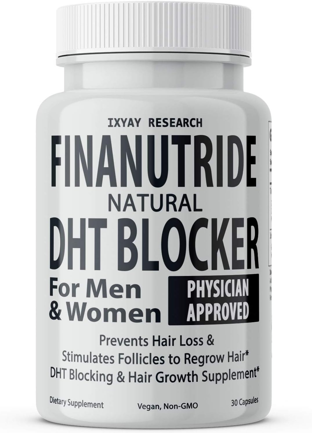 - Finanutride Natural DHT Blocker & Hair Growth Capsules - Prevent Hair Loss, Stimulate Follicles, Proprietary Regrowth Treatment