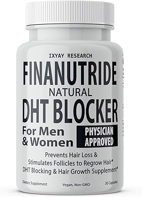 Finanutride Natural DHT Blocker & Hair Growth Capsules - Prevent Hair Loss, Stimulate Follicles, Proprietary Regrowth Treatment