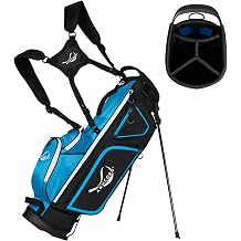 Anncord Golf Stand Bag, 4 Way Full Length Dividers Ligthweight Golf Bag | 4.4 Lbs Lightweight Golf Bag for Men Women, Waterproof Golf Carry Bags , 7 Pockets &amp; Cooler Pouch, Dual Straps, Rain Hood