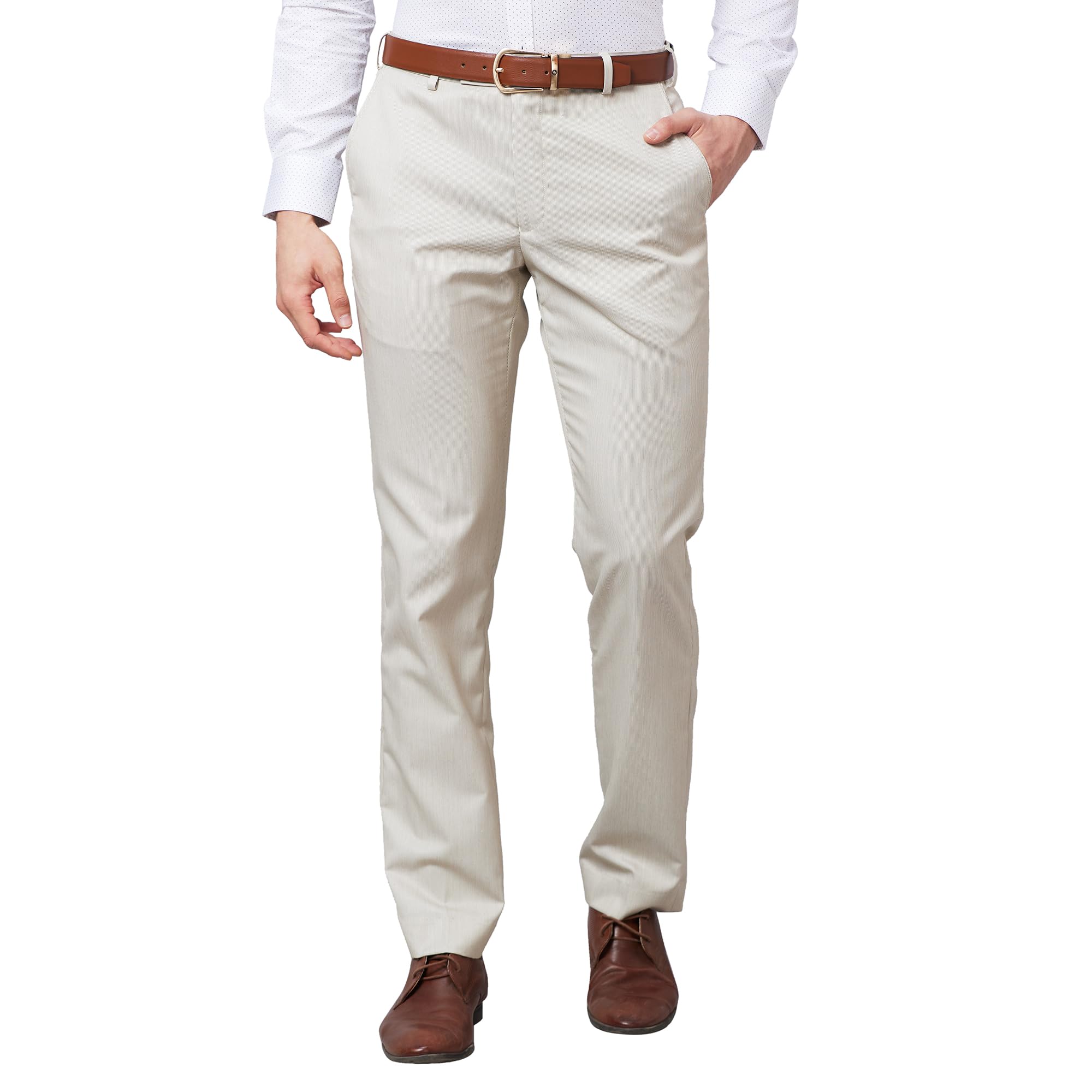 park avenue Men's Mid Rise Polyviscose Blend Stripe Pattern Smart Fit Flat Front Formal Trouser-picture-37