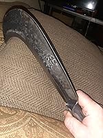 Vista 7 de Machete Billhook - Cuchillo para hoz para el trabajo en el patio, machete para cortar árboles, machetes hoz, machete resistente para limpiar maleza