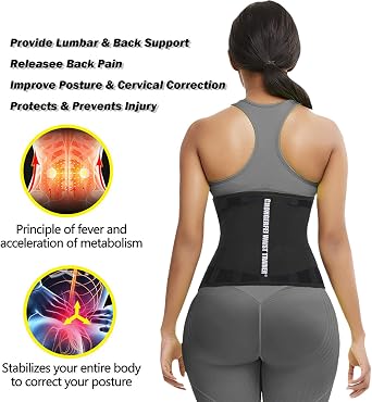 Waist Trainer Belt for Women & Man - Waist Trimmer Ab Belt | Tummy Control Body Shaper