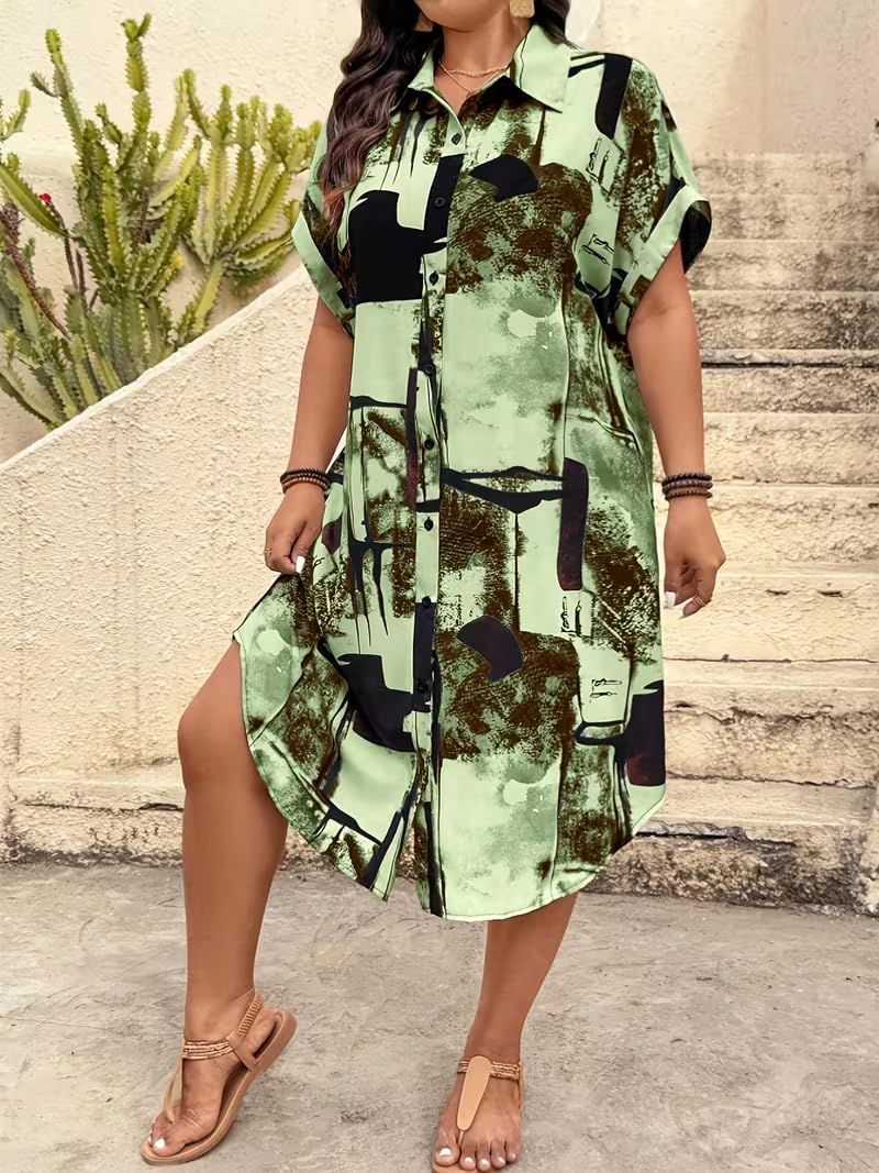 Women's Casual Plus Size V Neck Bodycon Dress Floral Boho Summer Wedding Guest Dresses 2026