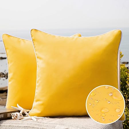 yellow pillows amazon