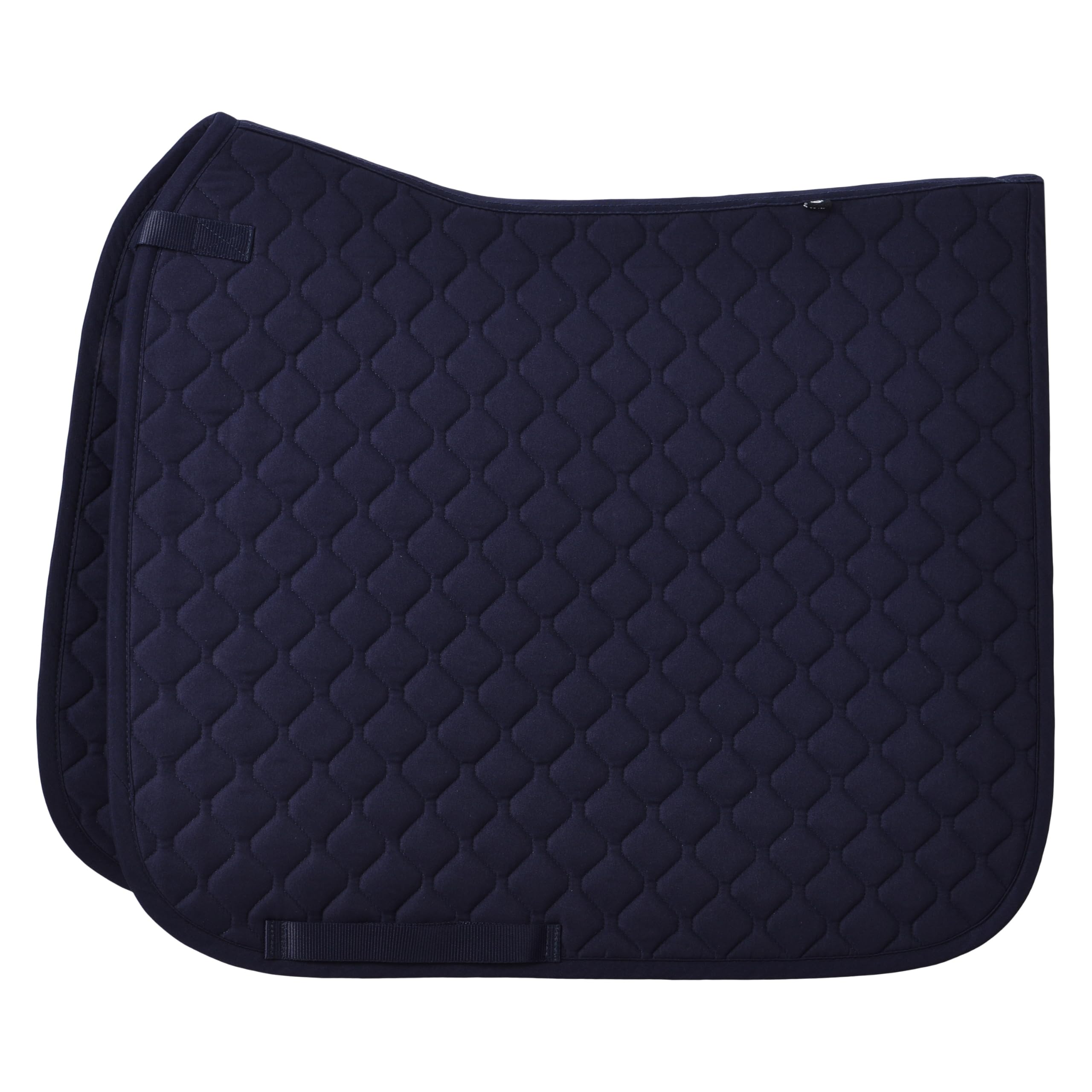 Imperial Riding IRH Basic DR Saddle Cloth Polyester Twill Dressage Saddle Cloth with Double Strap Fastening and Billet Strap, Navy, Pony