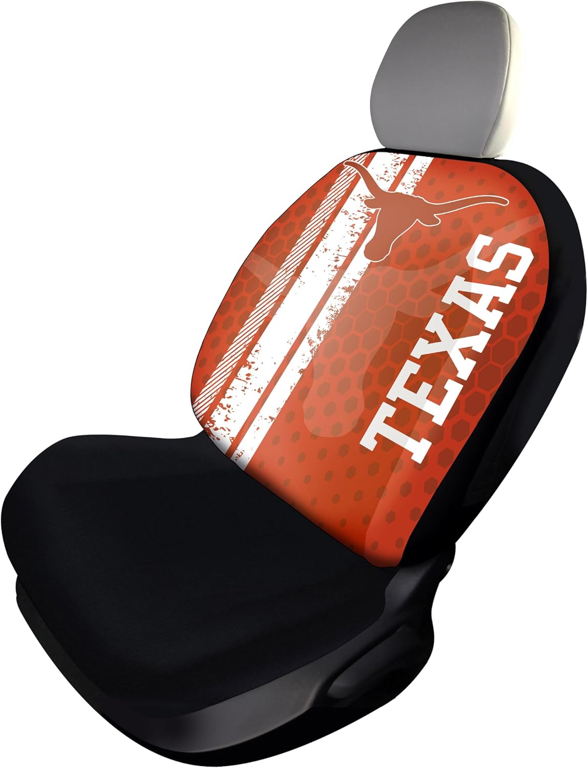FANMATS University of Texas SEATCOVERRALLY-Texas Rally Seat Cover - Full Color Vivid Design - 1pc