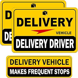 Delivery Driver Car Magnet, Delivery Magnetic Car Door and Bumper Sign, High Reflective, Stronger Magnetic, Eye-Catching Design for Delivery.
