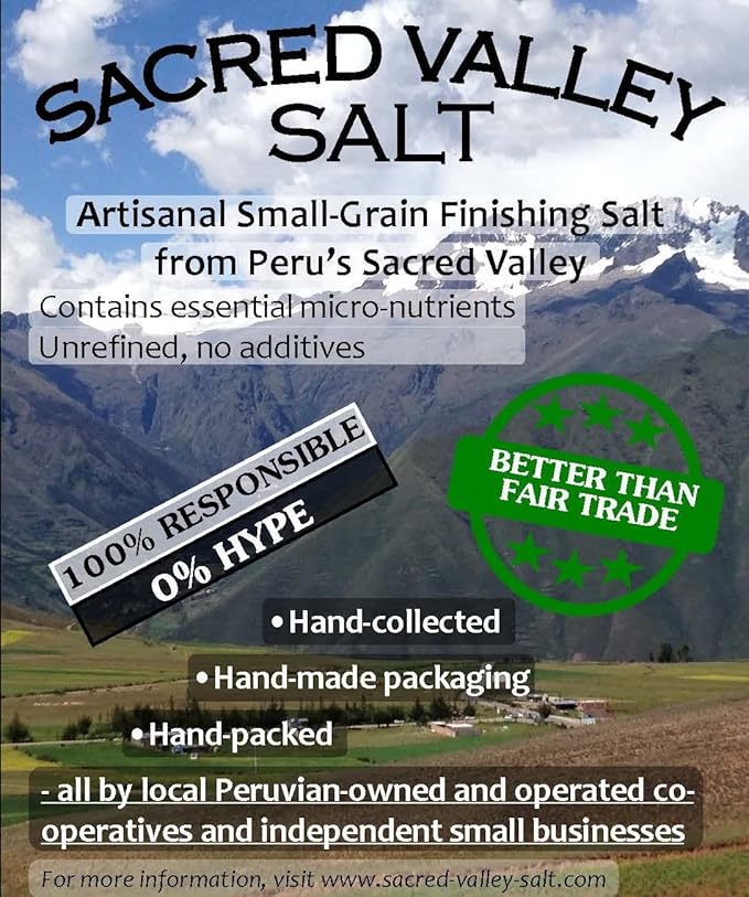 Sal de Valle Sagrado de Maras, Perú - Grano Fino, 227 g miniatura 3