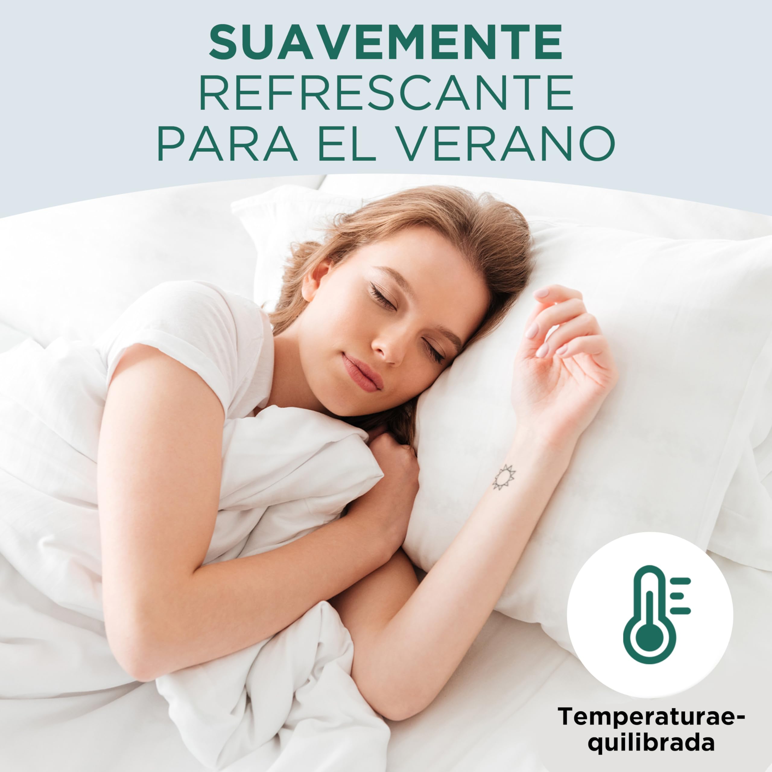 KNERST® Edredón de Verano 200x200 – Edredón Ligero y Transpirable – Relleno Nórdico de Microfibra para Cama – Nórdico de Verano Lavable y Suave