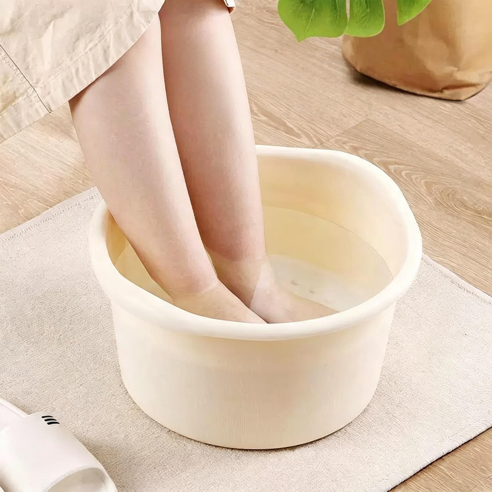 Vasca Idromassaggio I Piedi, Protuberanze Massaggianti Suola Integrate | Corpo Ispessito Resistente All'usura,Design Accentuato L'ammollo Dei Vitelli,Adatto L'uso Domestico(Blue)