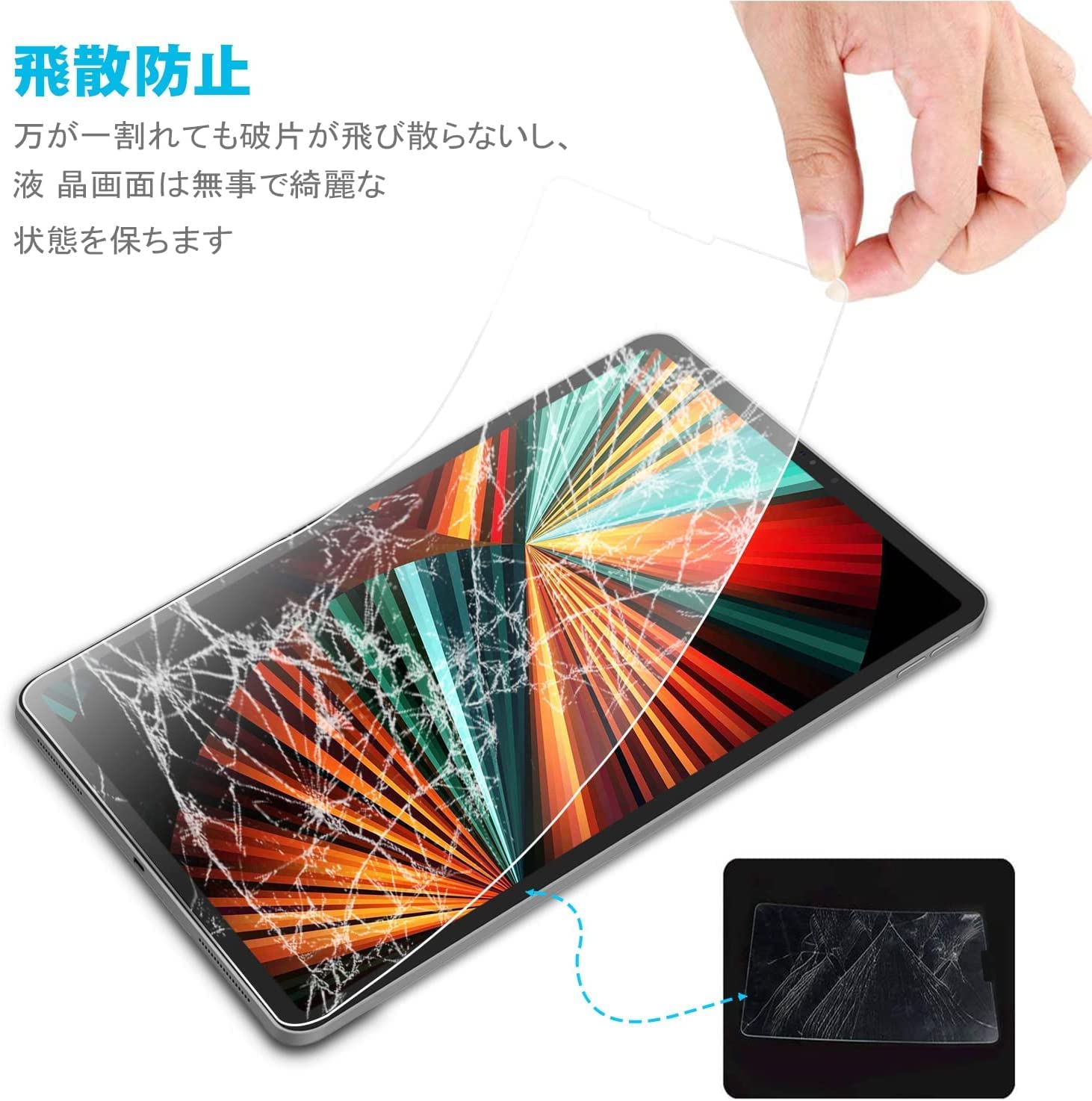 Amazon.co.jp: iPad Pro 12.9 フィルム (2022 第6世代 M2) 用 アイ