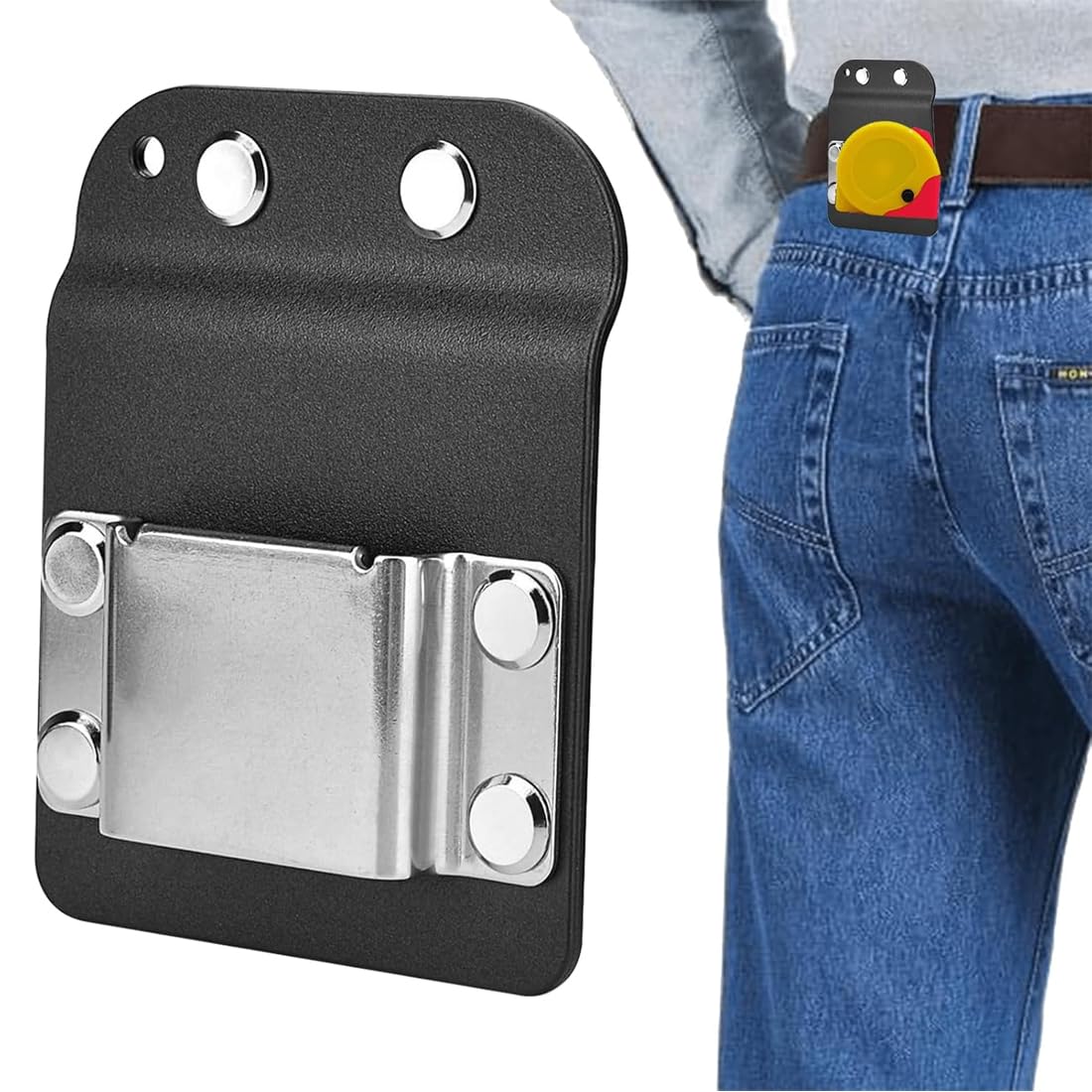 HAGNA Clip Per Trapano Per Cinture, Porta Attrezzi Da Cintura, Cintura Porta Attrezzi, Per Avvitatori Ad Impulsi, Trapani Senza Fili, Chiodatrici, Metri A Nastro