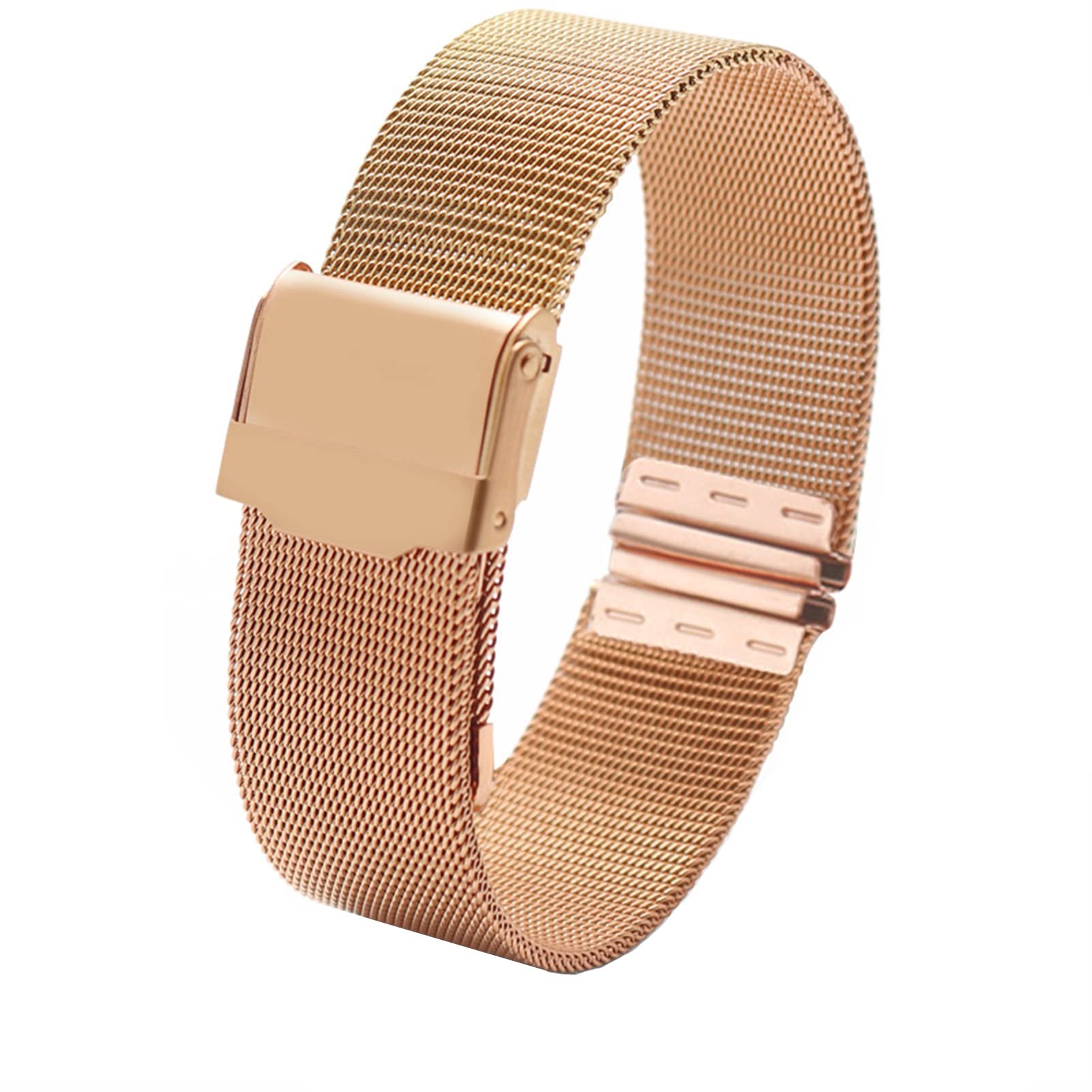Milanaise-Armband für Damen, schlichtes Armband, 12, 13, 14, 15, 16, 17, 18, 19, 20, 22 mm, Metallgewebe, modisches Trend-Armband für DW AR