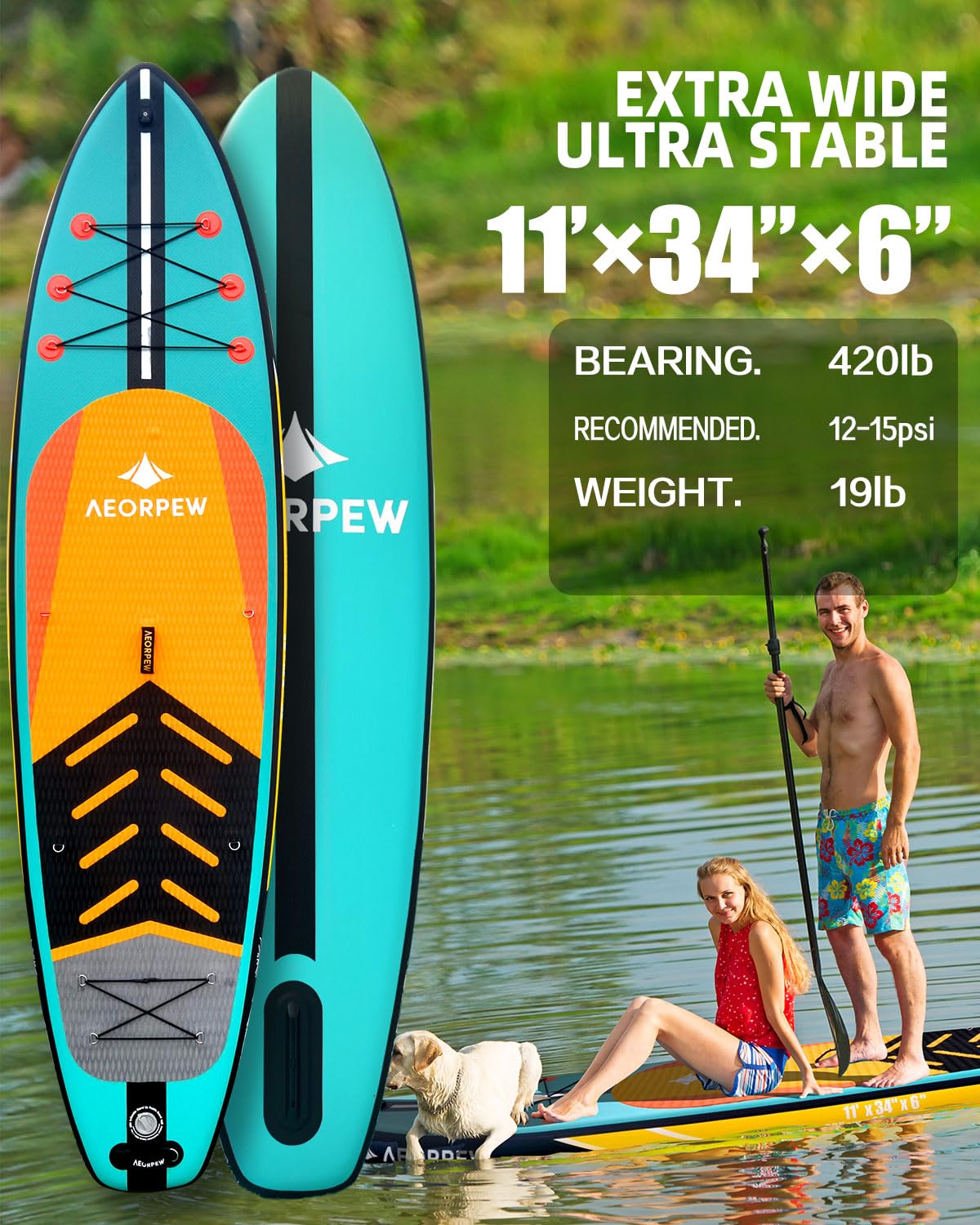 Amazon | AEORPEW サップ ボード SUPボード 空気注入式パドルボード