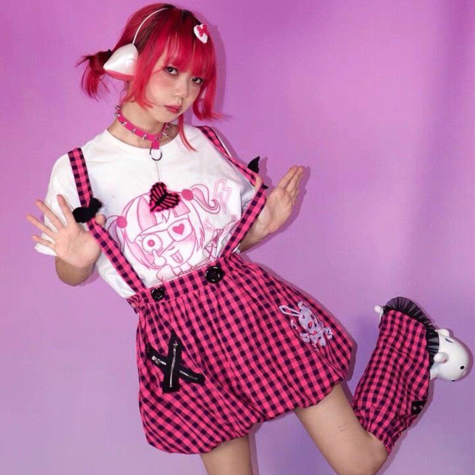 Women Pink Black Skull Mall Goth Kawaii Tshirt Emo Punk Harajuku Top Dark  Esthetic Fairy Grunge Alt Alternative Emo Clothing-Pink 2,L : Amazon.nl:  Fashion