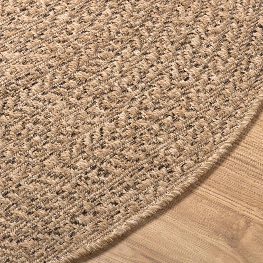vidaXL Alfombra ZIZUR Apariencia de Yute Interior y Exterior 120 cm