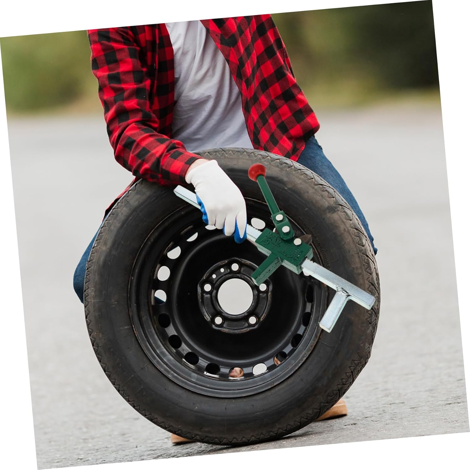 Automotive Tire Repair Tool Manual Tire Changer for Cars Trucks Compact Lightweight Design for Versatile Use