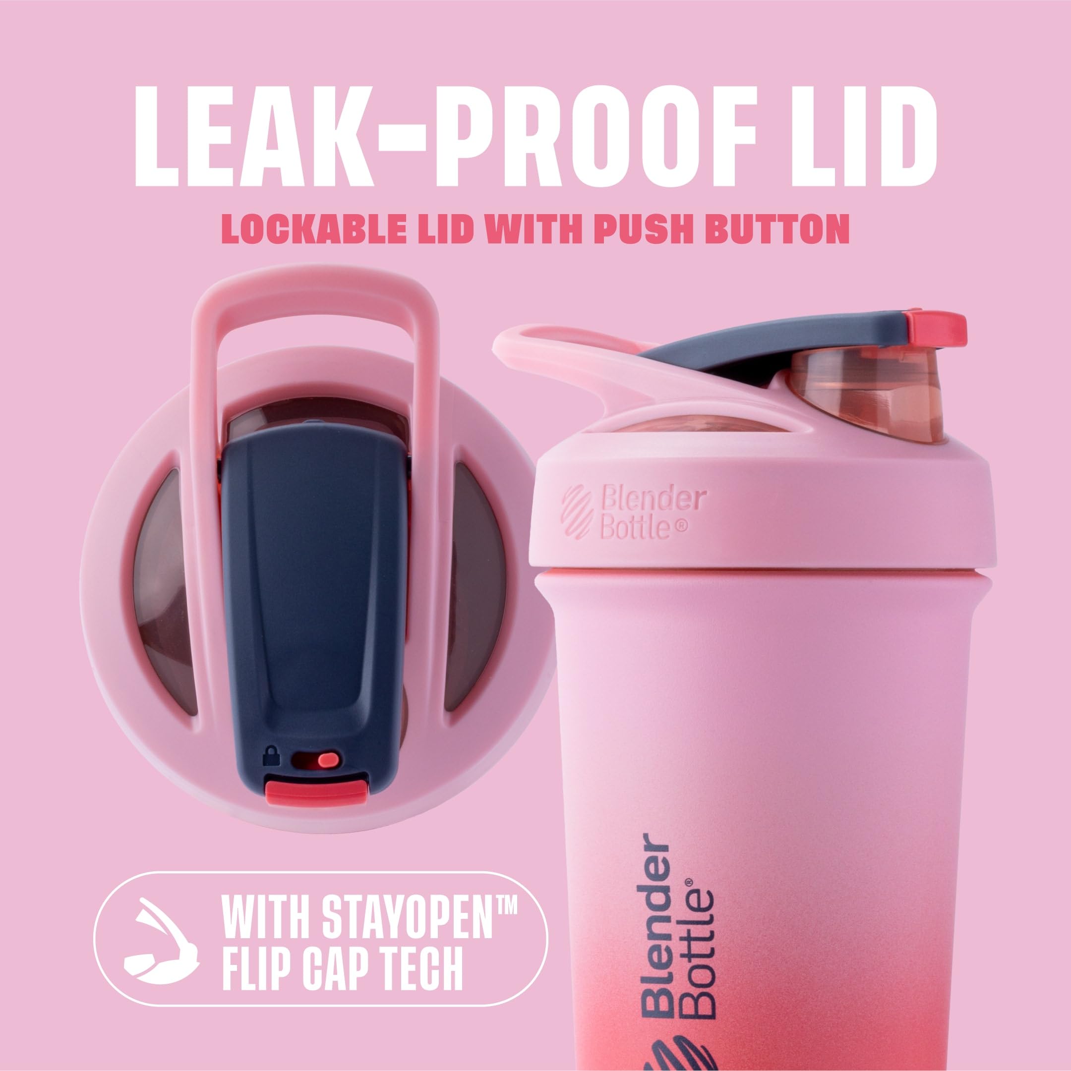 BlenderBottle Sport Flip Stainless Steel Shaker Bottle 24 oz White — Amazon image 17