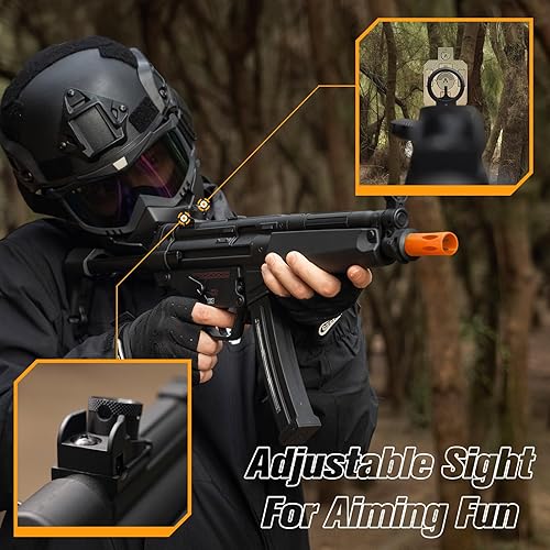 Miniatura 4 de Larmside Blaster automático con engranaje de metal, nailon de 3.5 libras y cuerpo de metal, enchufe XT30 de 280 FPS y rango de más de 100 pies,