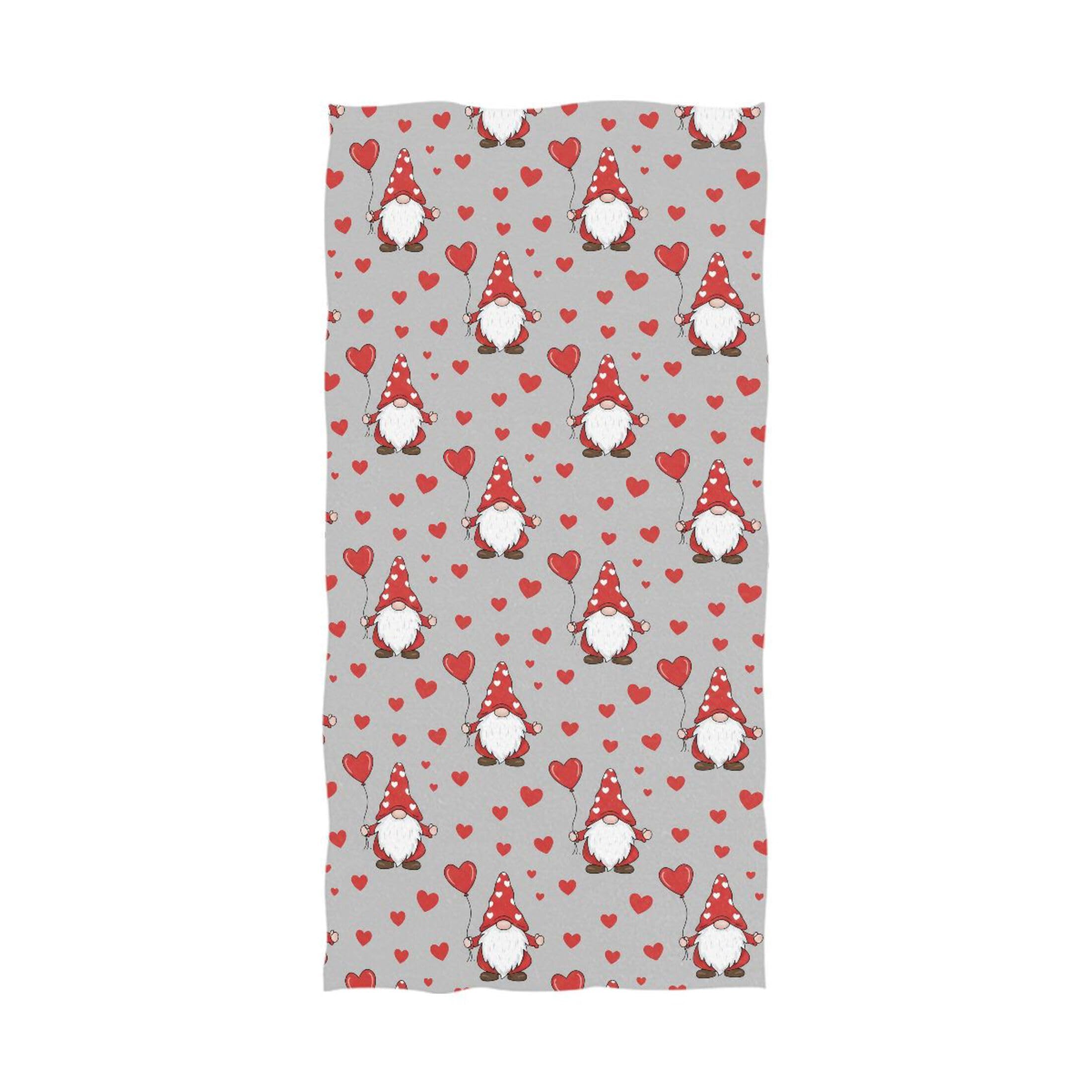 Kutsu Gnomes Bath Towel, Highly Absorbent Cotton Soft Bath Hand Towel for Bathroom Kitchen Hotel Spa, 64 x 32 In