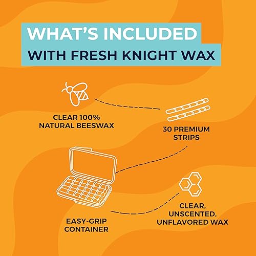 Miniatura 4 de Tirantes de cera de abeja. Cera dental para aparatos ortopédicos y alineadores - Tiras de ortodoncia prémium de grado alimenticio Fresh Knight